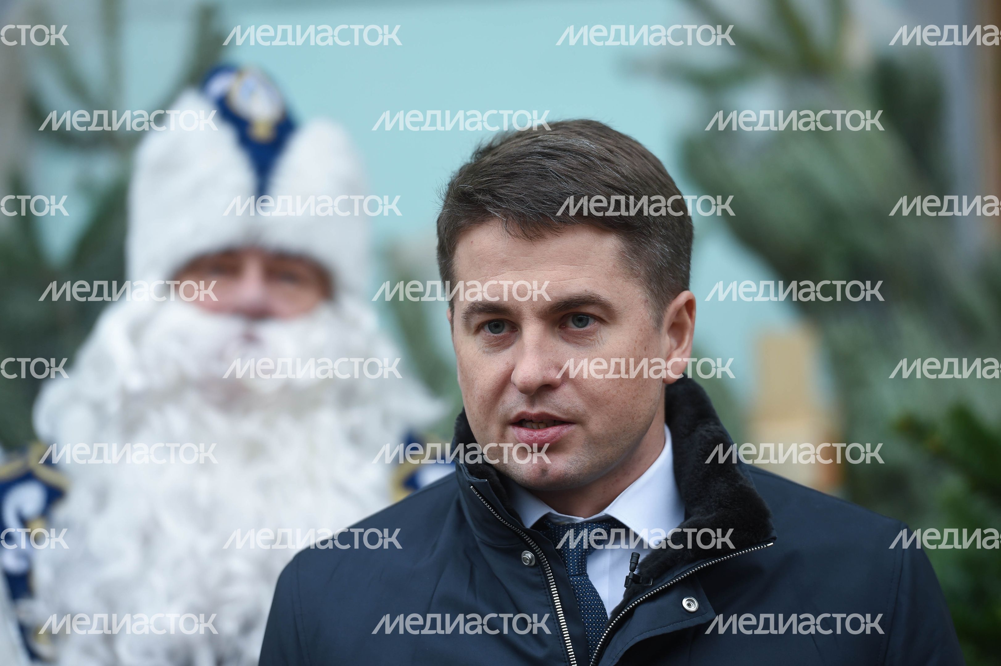 Открытие елочных базаров в Москве