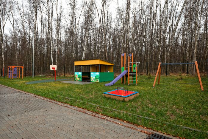 Новый детский сад образовательного комплекса «Бородино» в деревне Бережки округа Подольск