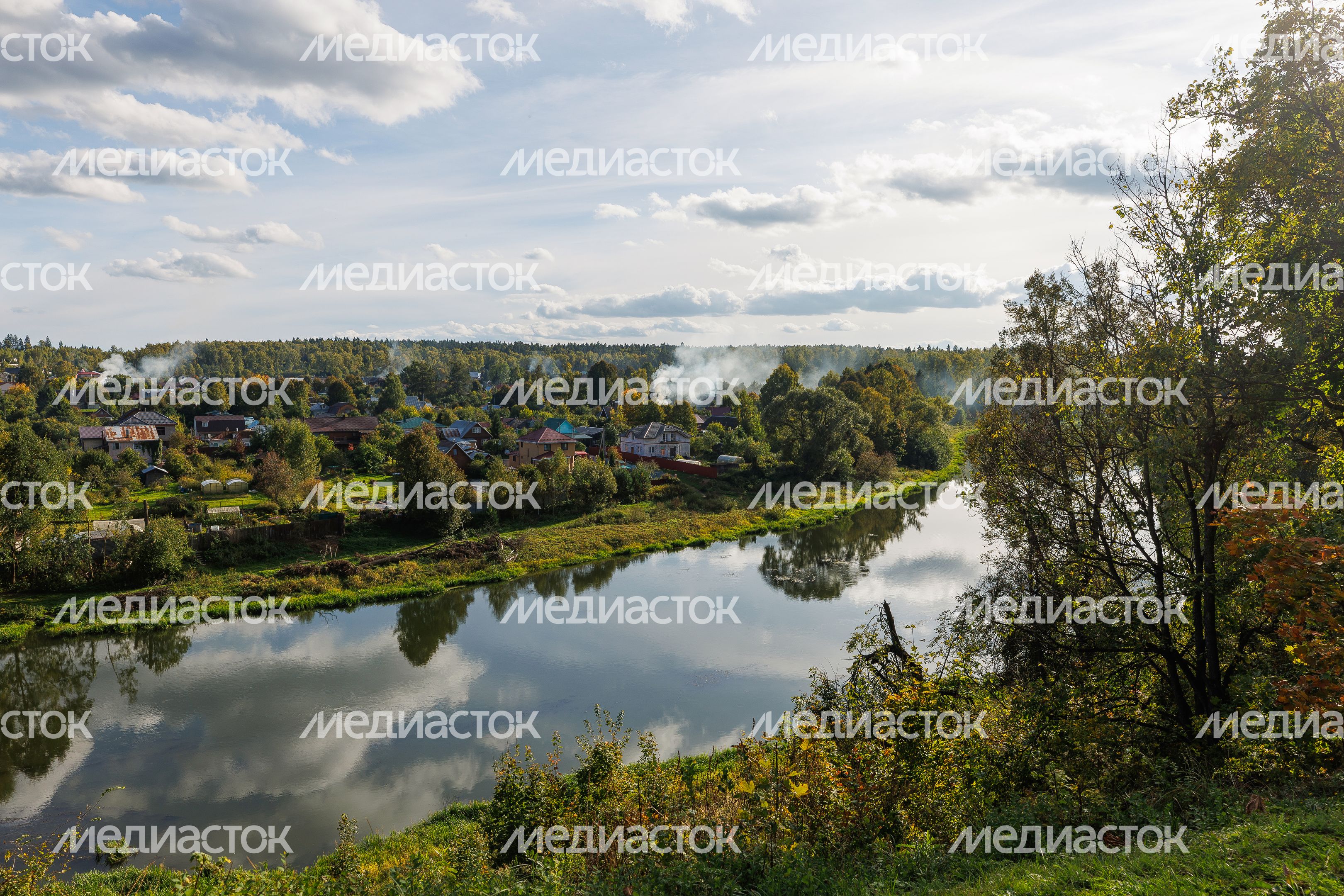 Река Руза в городе Руза