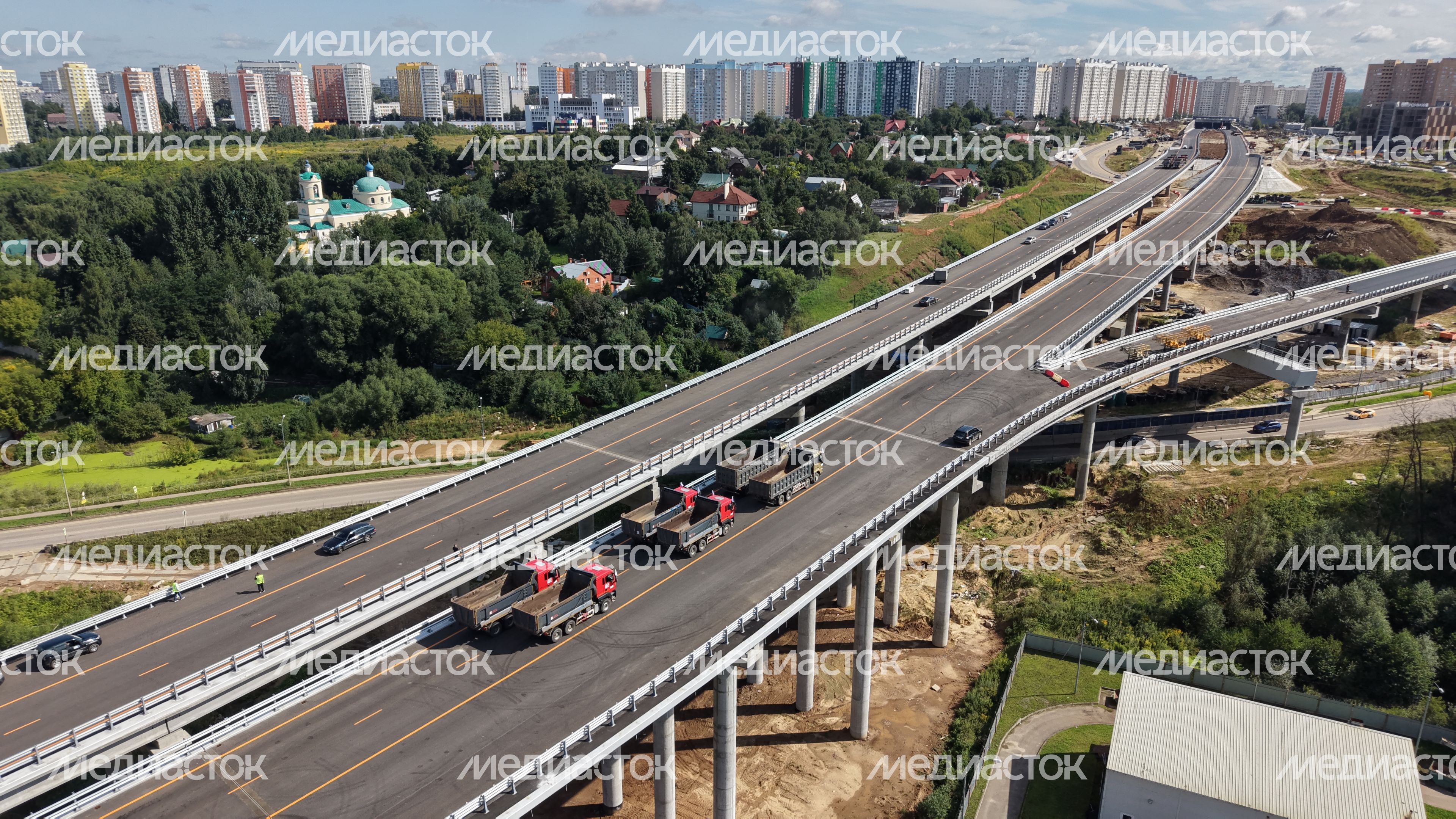 Открытие предпоследнего участка Южно-Лыткаринской автодороги