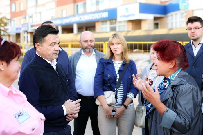 Осмотр новой котельной и реконструируемого участка теплосети в Королеве Губернатором Подмосковья