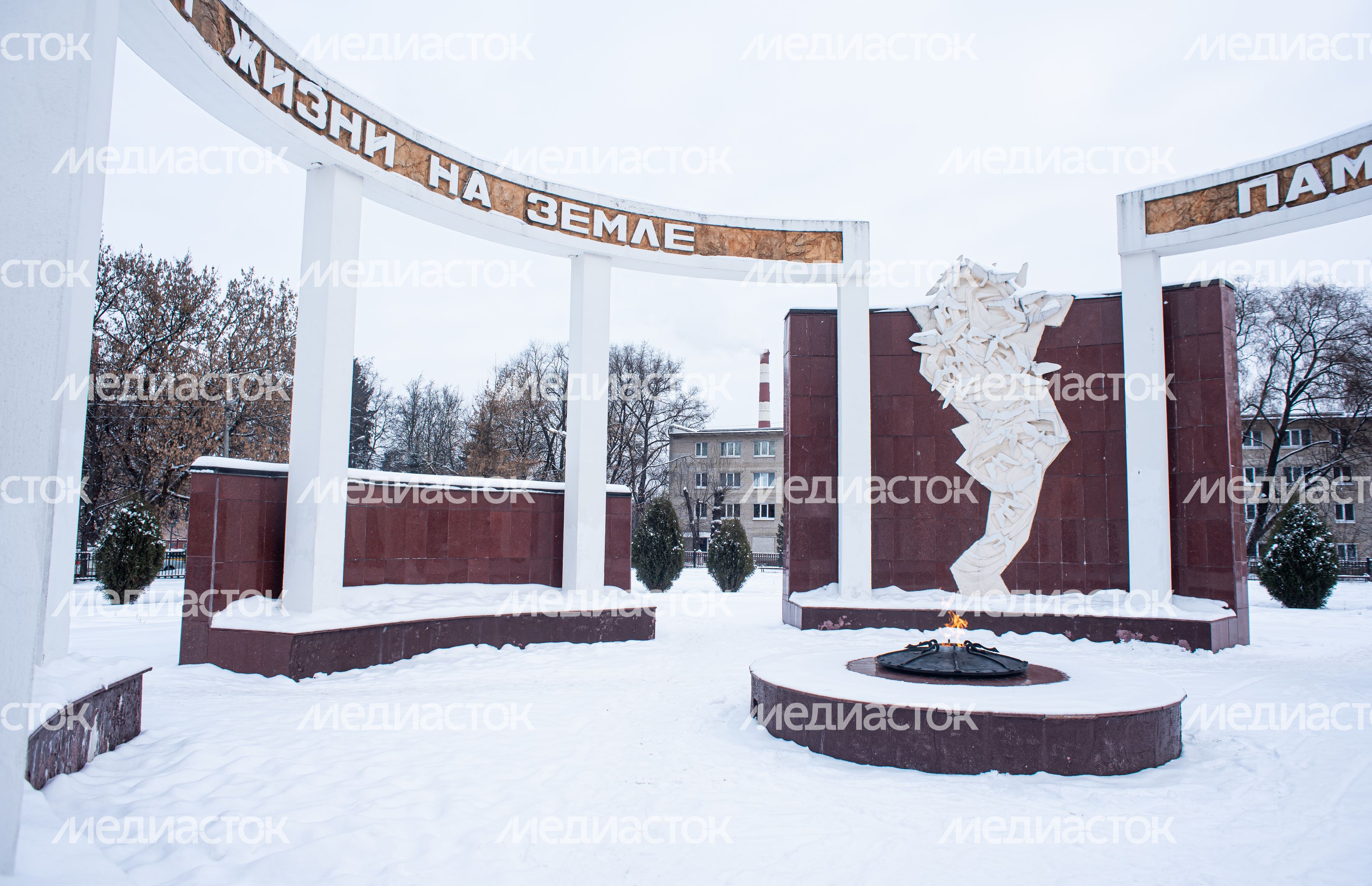 Зимние виды города Щелково