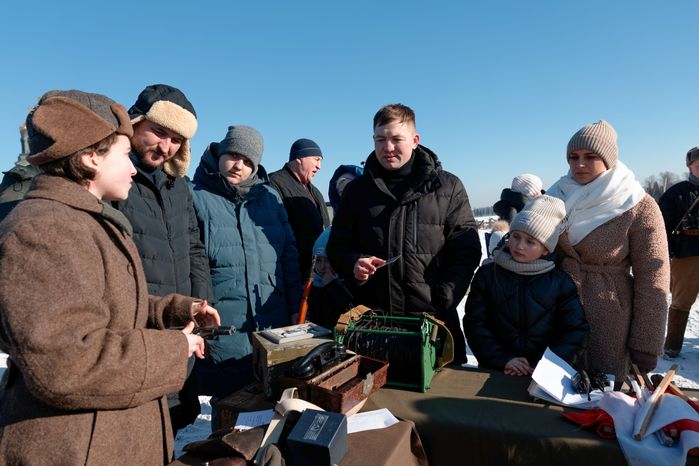 Военно-историческая реконструкция битвы за Сталинград у храма ВС РФ в Кубинке