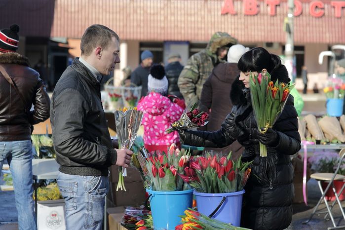 Торговля цветами в Пушкино