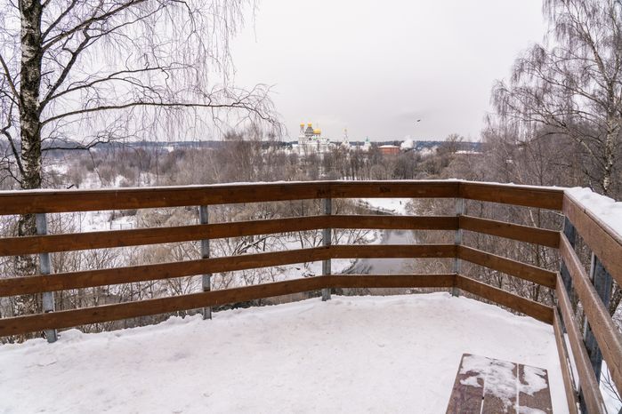 Истринский городской парк зимой