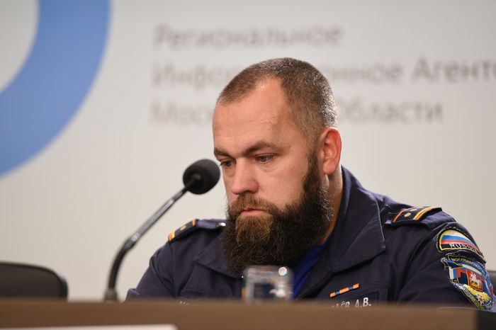 Пресс-конференция замначальника ГКУ МО «Мособлпожспас» Сергея Гедина