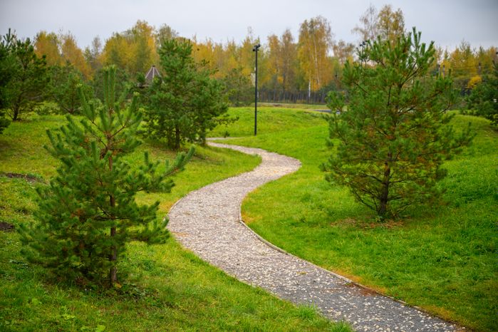 Парк культуры и отдыха «Дулевский» в Ликино-Дулево осенью