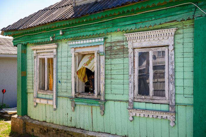 Музей наличников в деревне Заволенье Орехово-Зуевского округа
