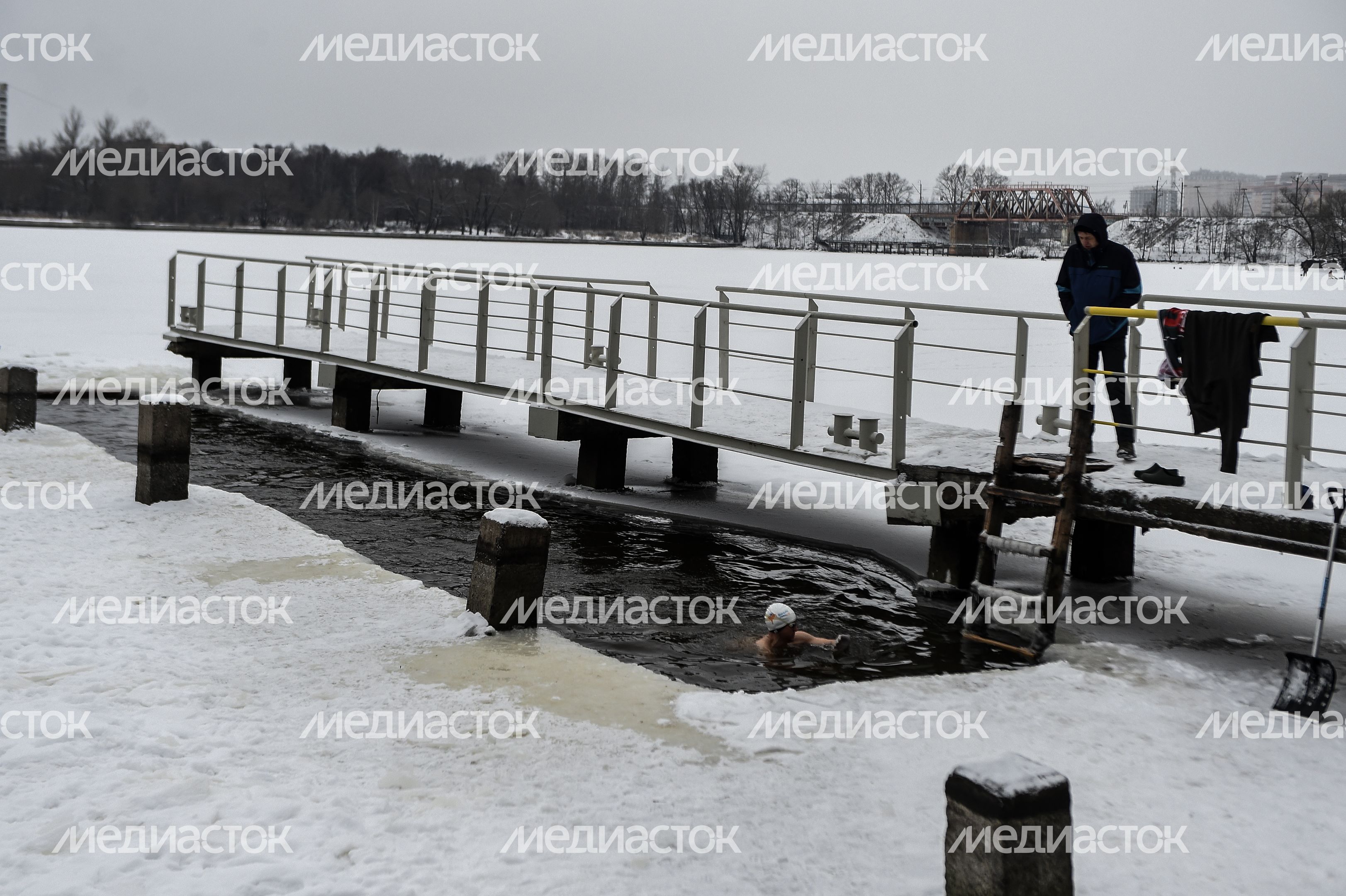Купание моржей в Долгопрудном