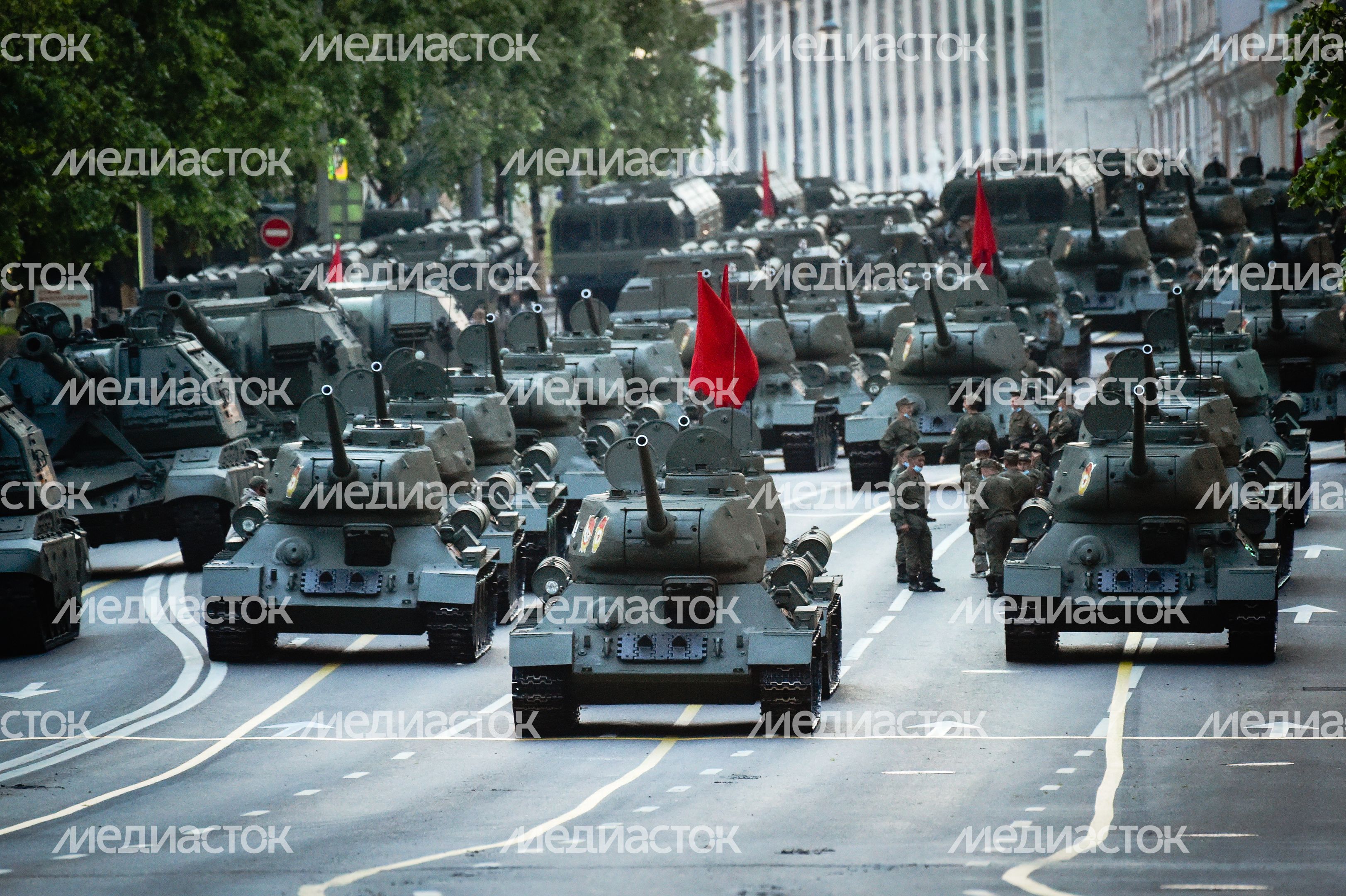 Вторая репетиция парада Победы в Москве