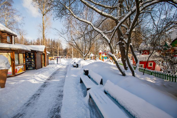 Мытищи. Парк Мира. Зима