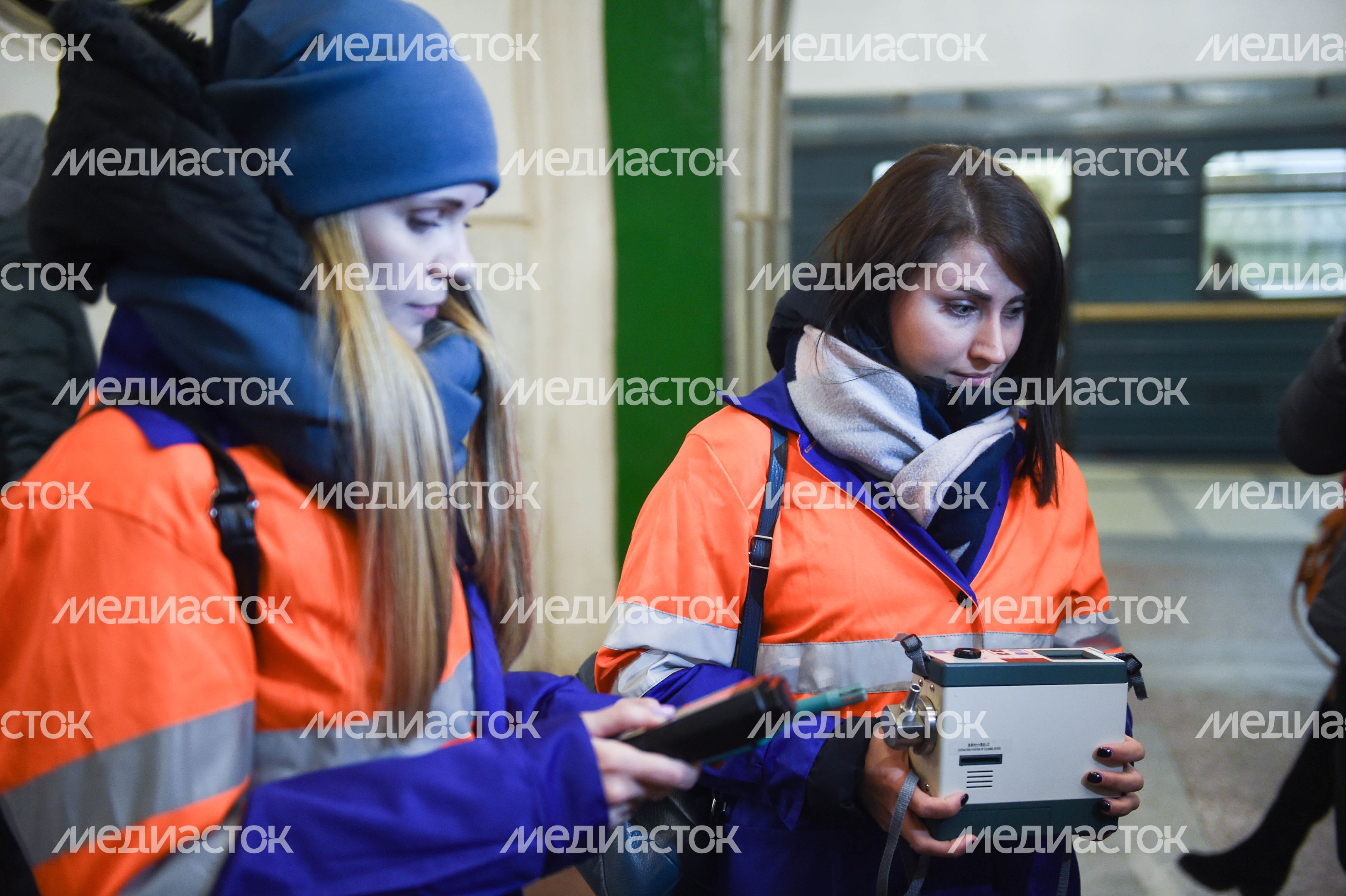 Проверка воздуха в Московском метрополитене
