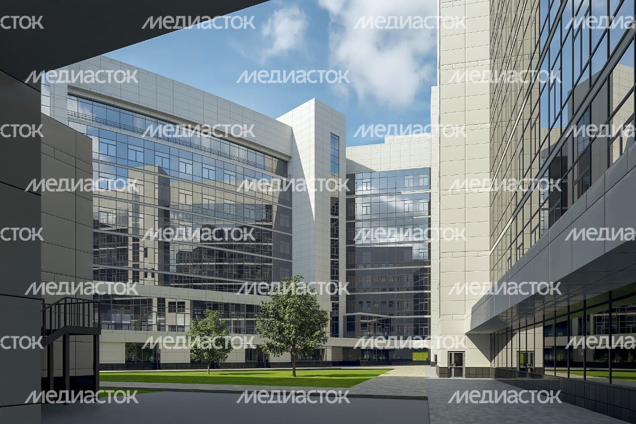 Посещение Губернатором Подмосковья стройплощадки Детской областной больницы в Красногорске