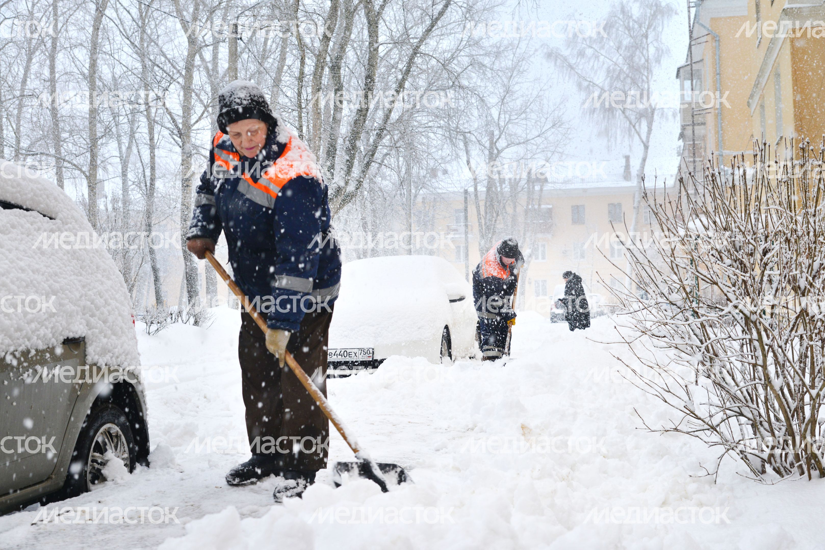 Снегопад в Воскресенске