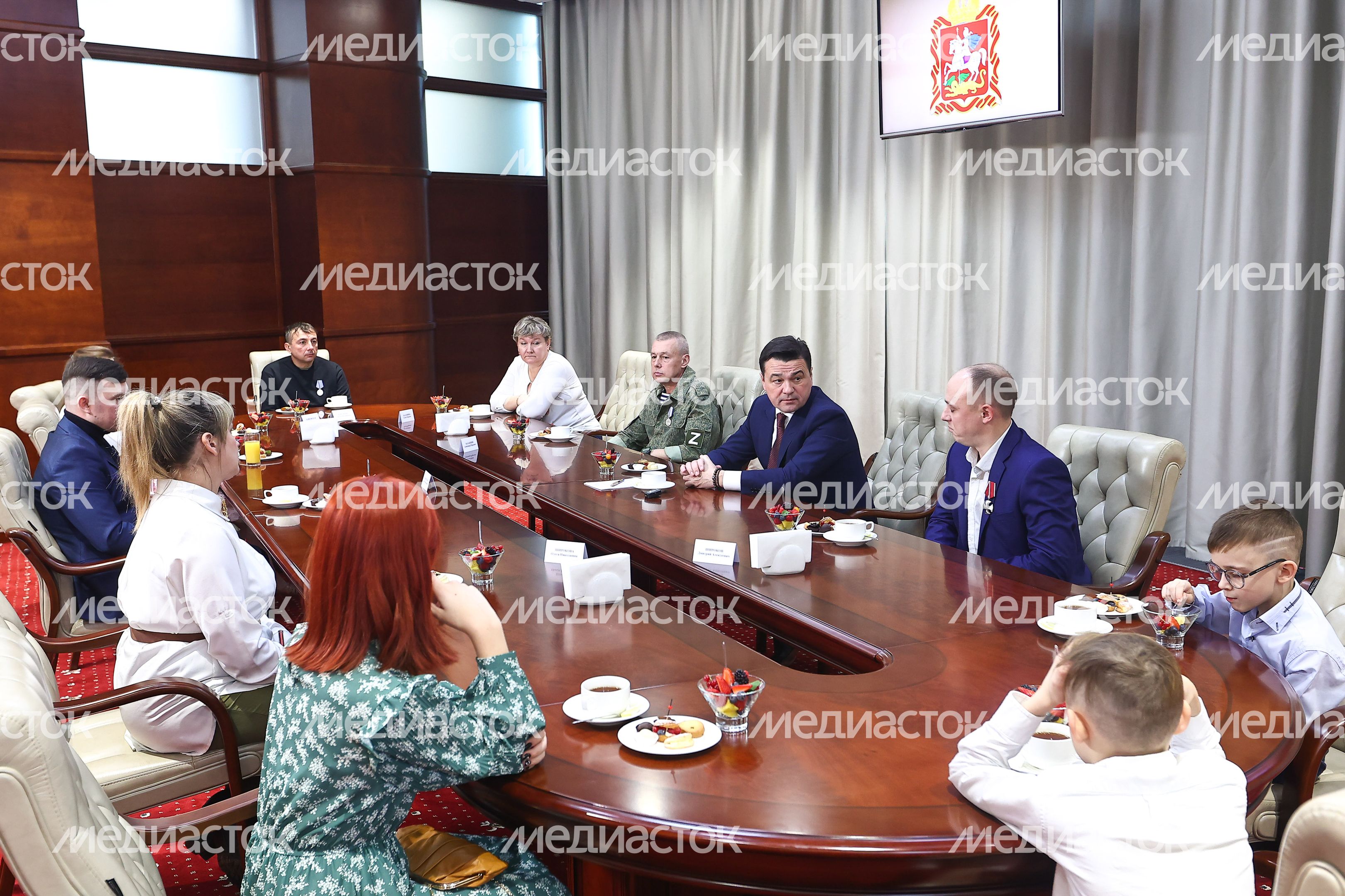Вручение губернатором Подмосковья государственных наград участникам СВО