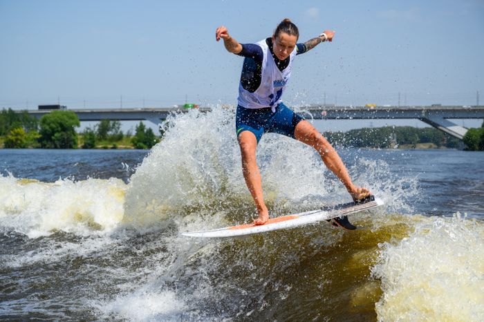 Чемпионат Московской области по серфингу на Пироговском водохранилище в Долгопрудном