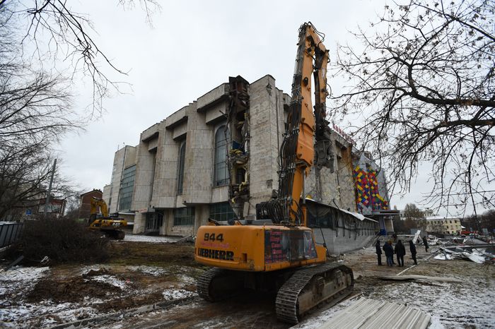 Снос кинотеатра «Соловей» в Москве