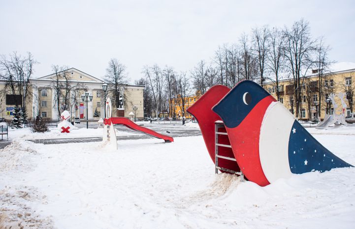 Зимние виды города Щелково
