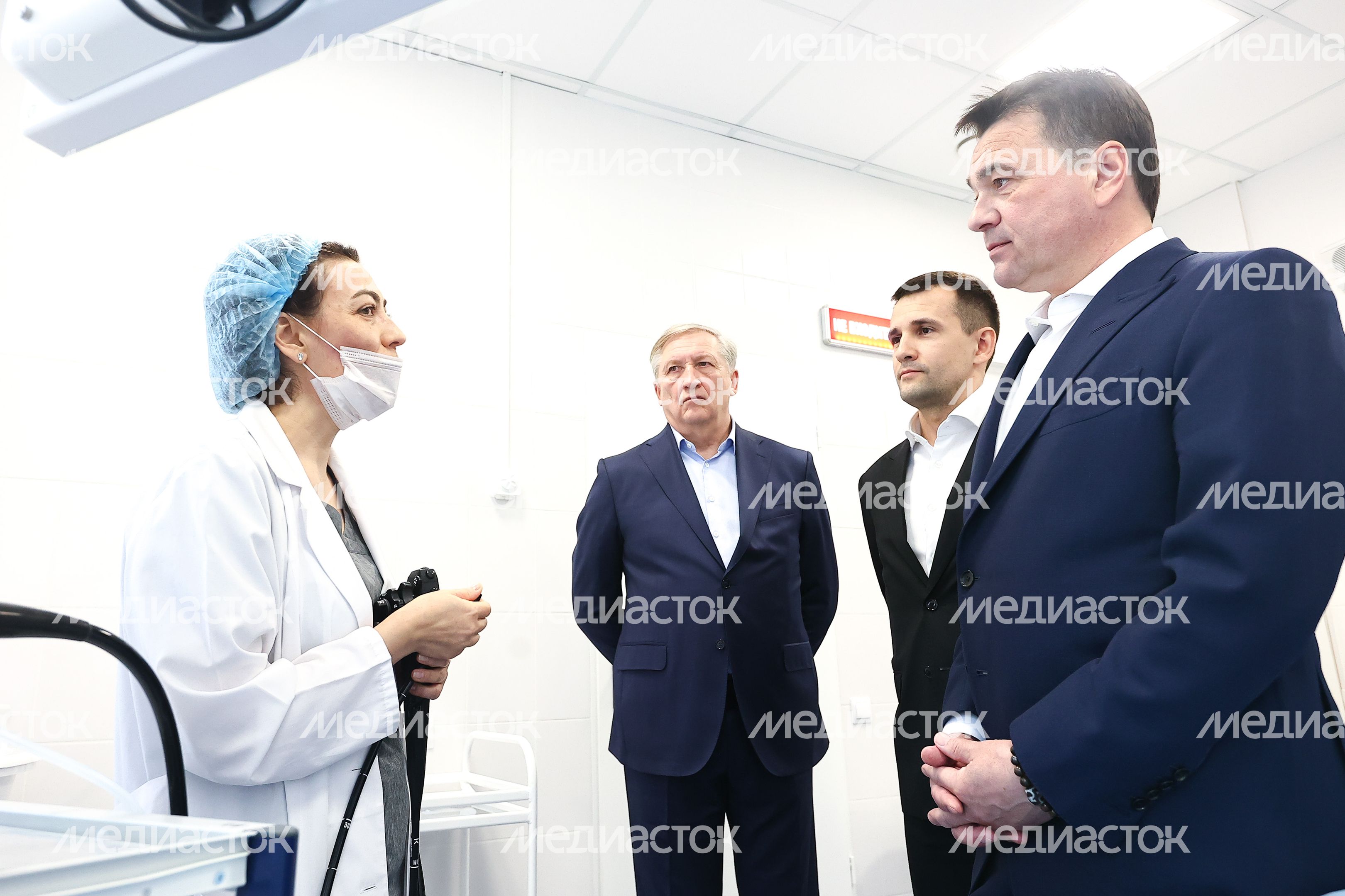 Посещение Губернатором Подмосковья новой пристройки к поликлинике №1 в Реутове