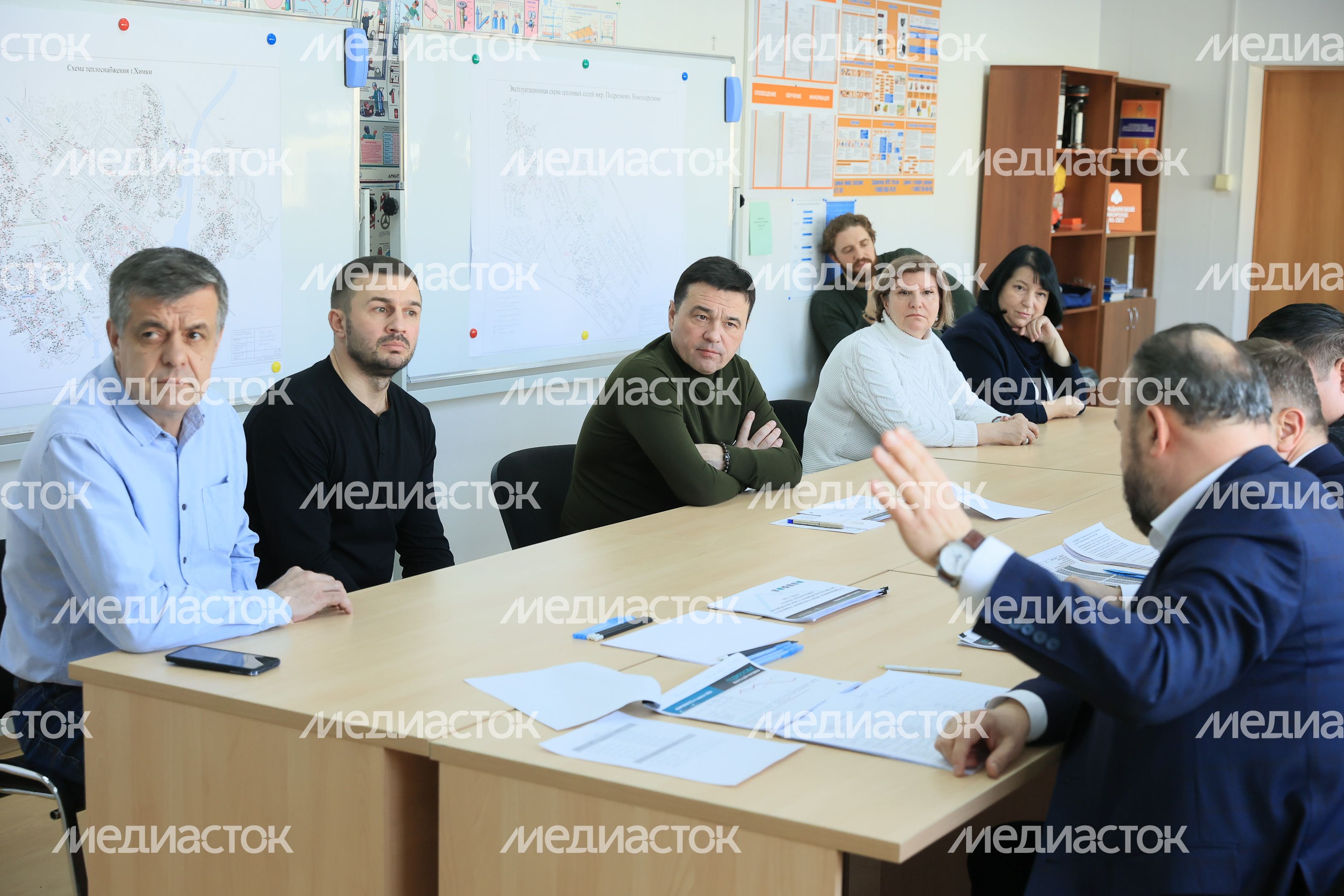 Посещение губернатором Подмосковья мкр. Новые Химки