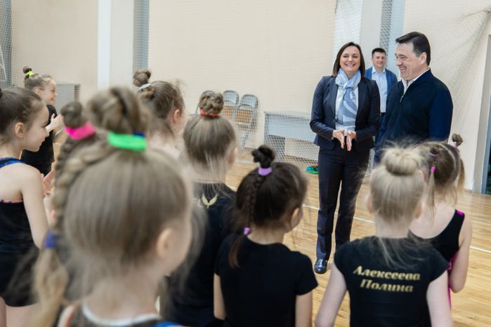 Посещение дворца спорта в Чехове Губернатором Подмосковья