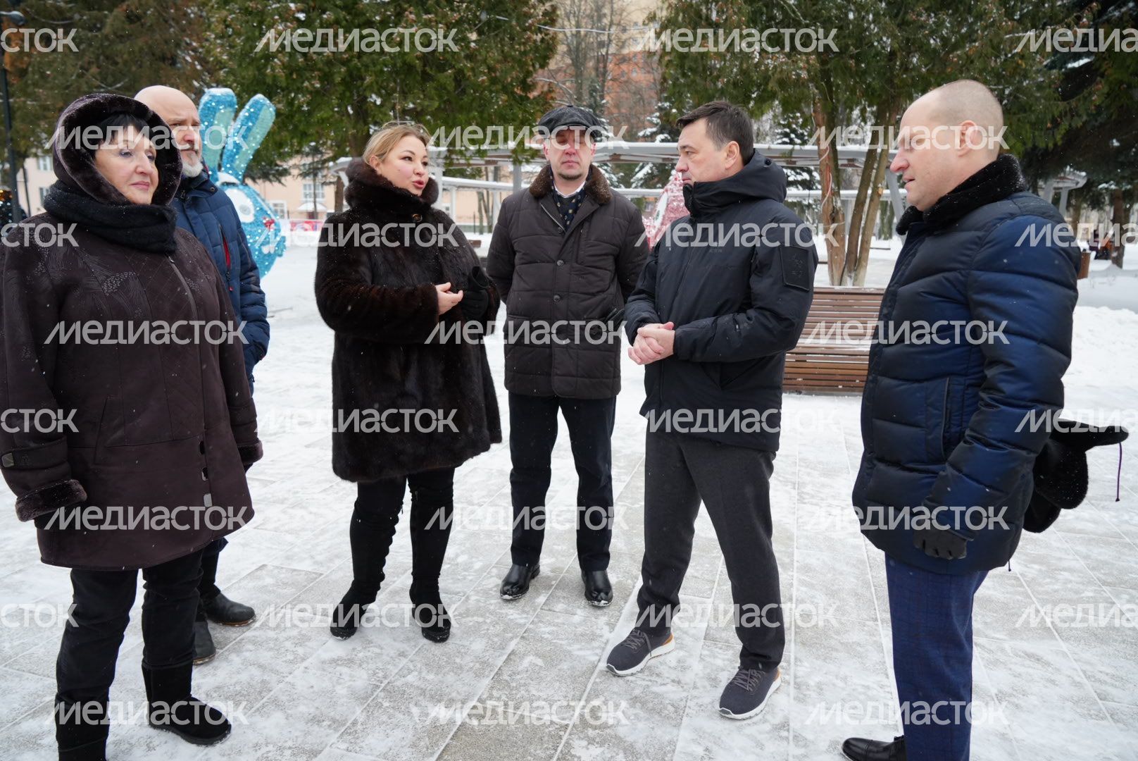 Проверка Губернатором Центрального парка культуры и отдыха в Пушкино