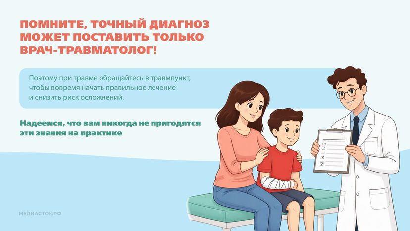 Перелом или ушиб Горизонталь 10