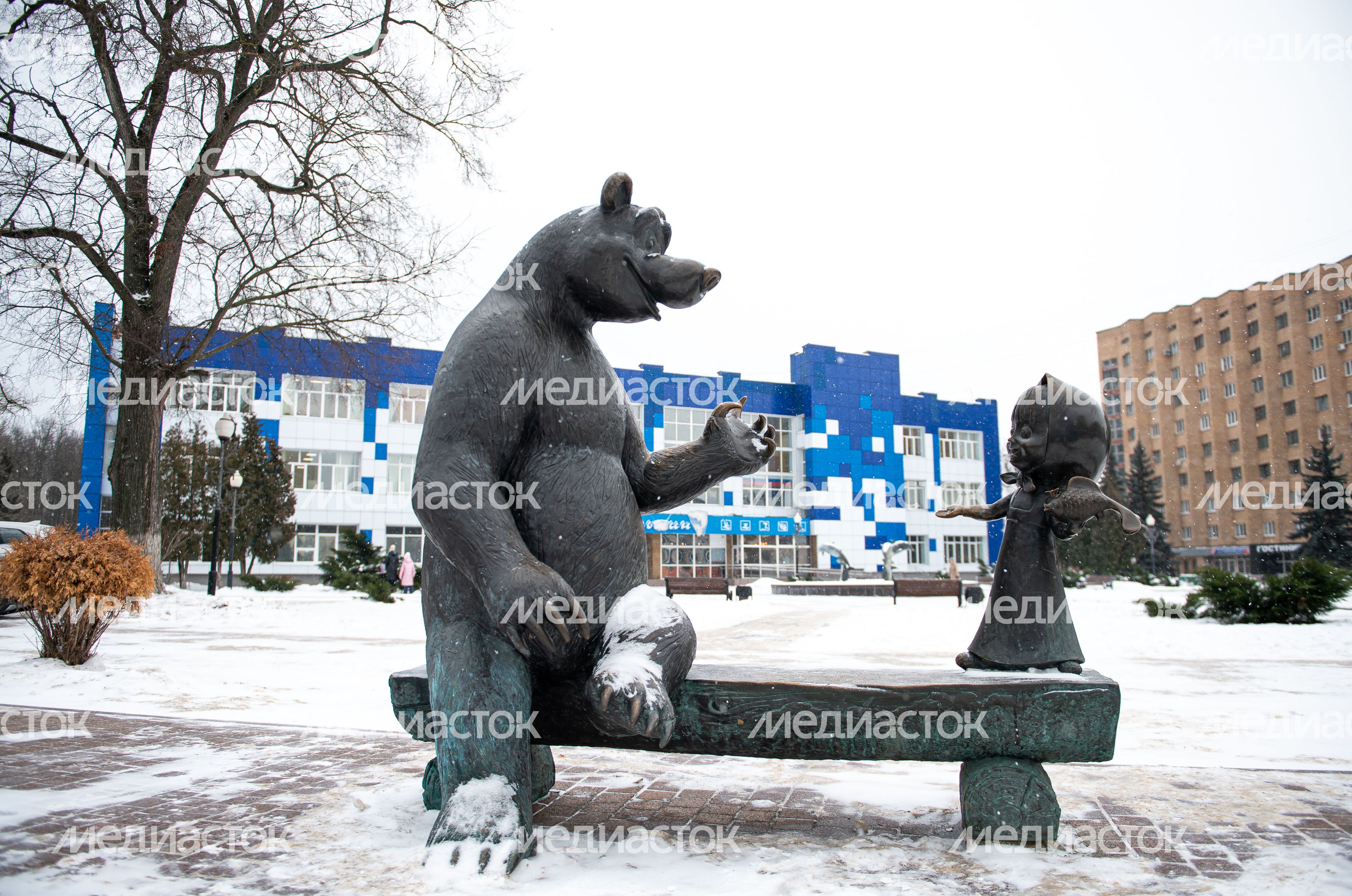 Зимние виды города Воскресенск