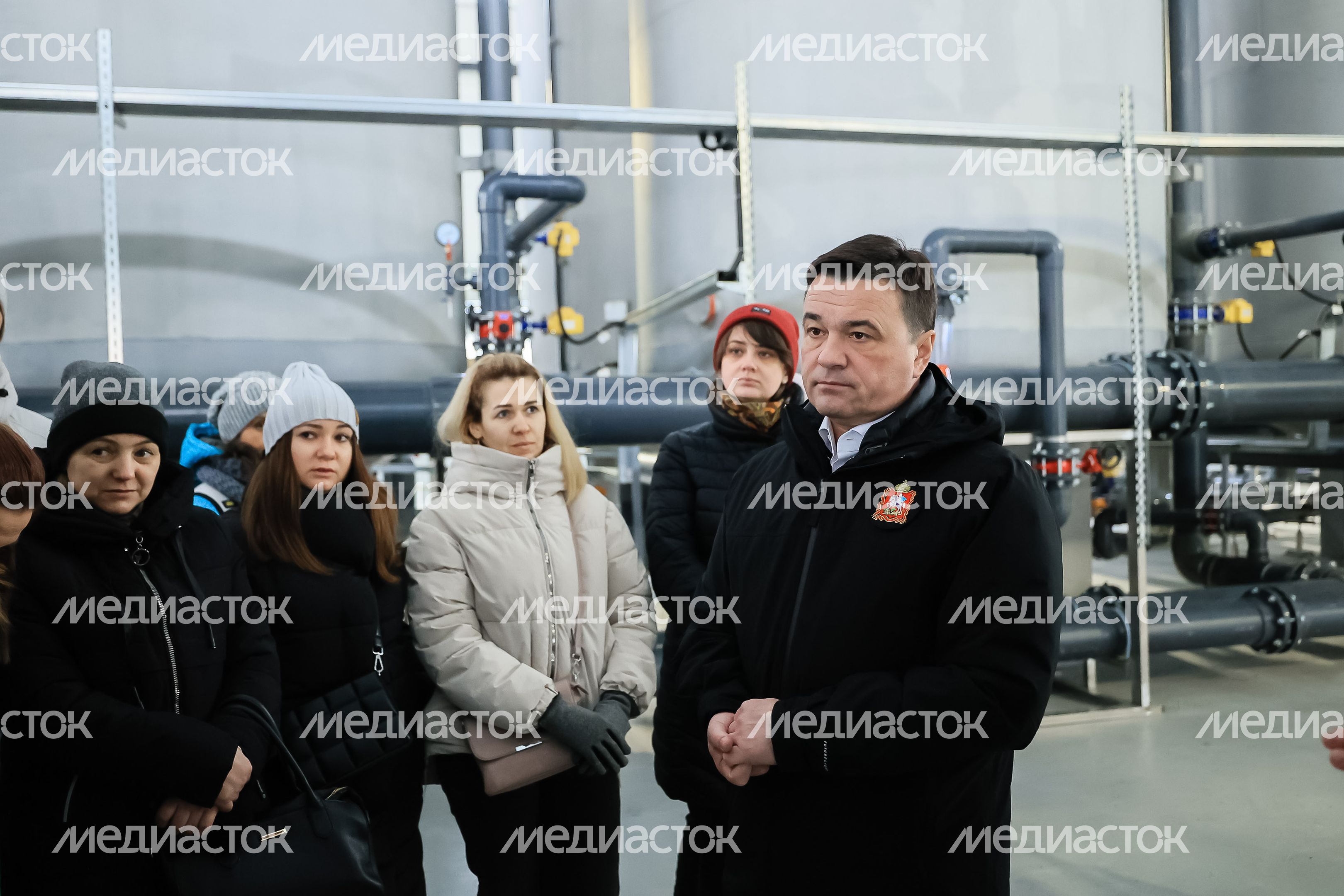 Посещение губернатором Подмосковья ВЗУ во Фрязине