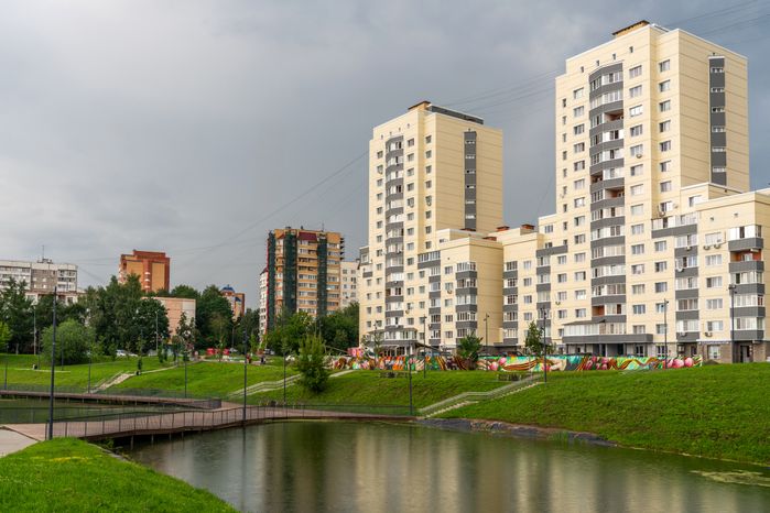 Набережная реки Теребенки в Чехове