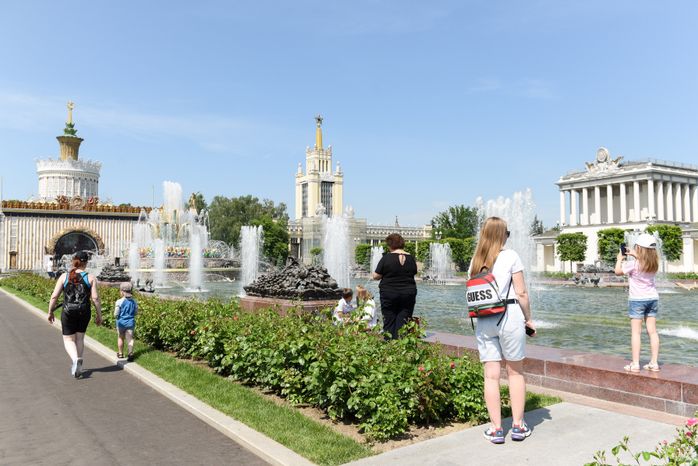 Жаркая погода в Москве