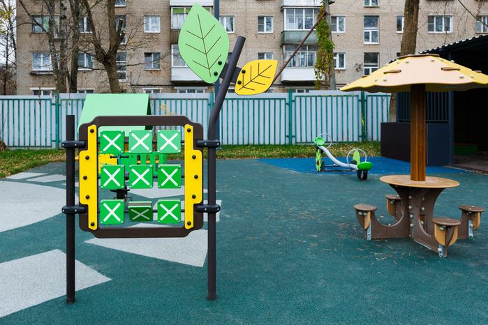 Игровая площадка детского сада «Малыш» после капитального ремонта в Щелково