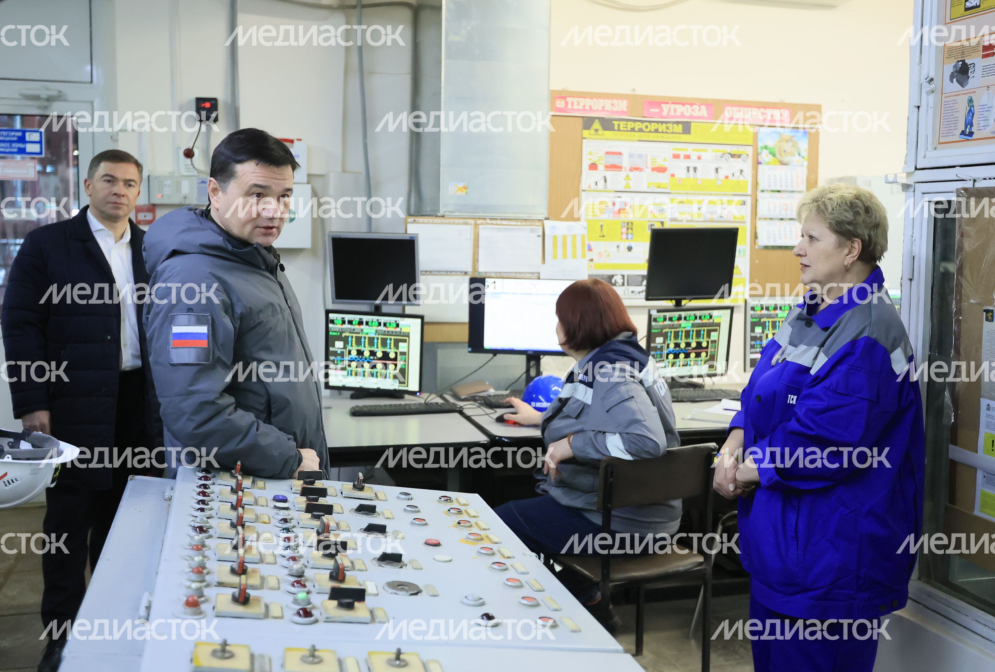 Посещение губернатором Подмосковья мкр. Новые Химки