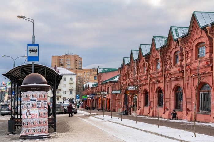 Торговые ряды в городе Клин