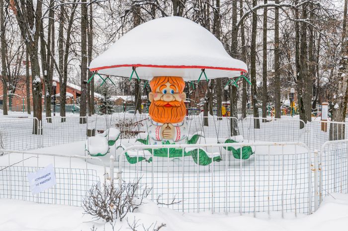 Зимний Центральный парк культуры и отдыха в Видном