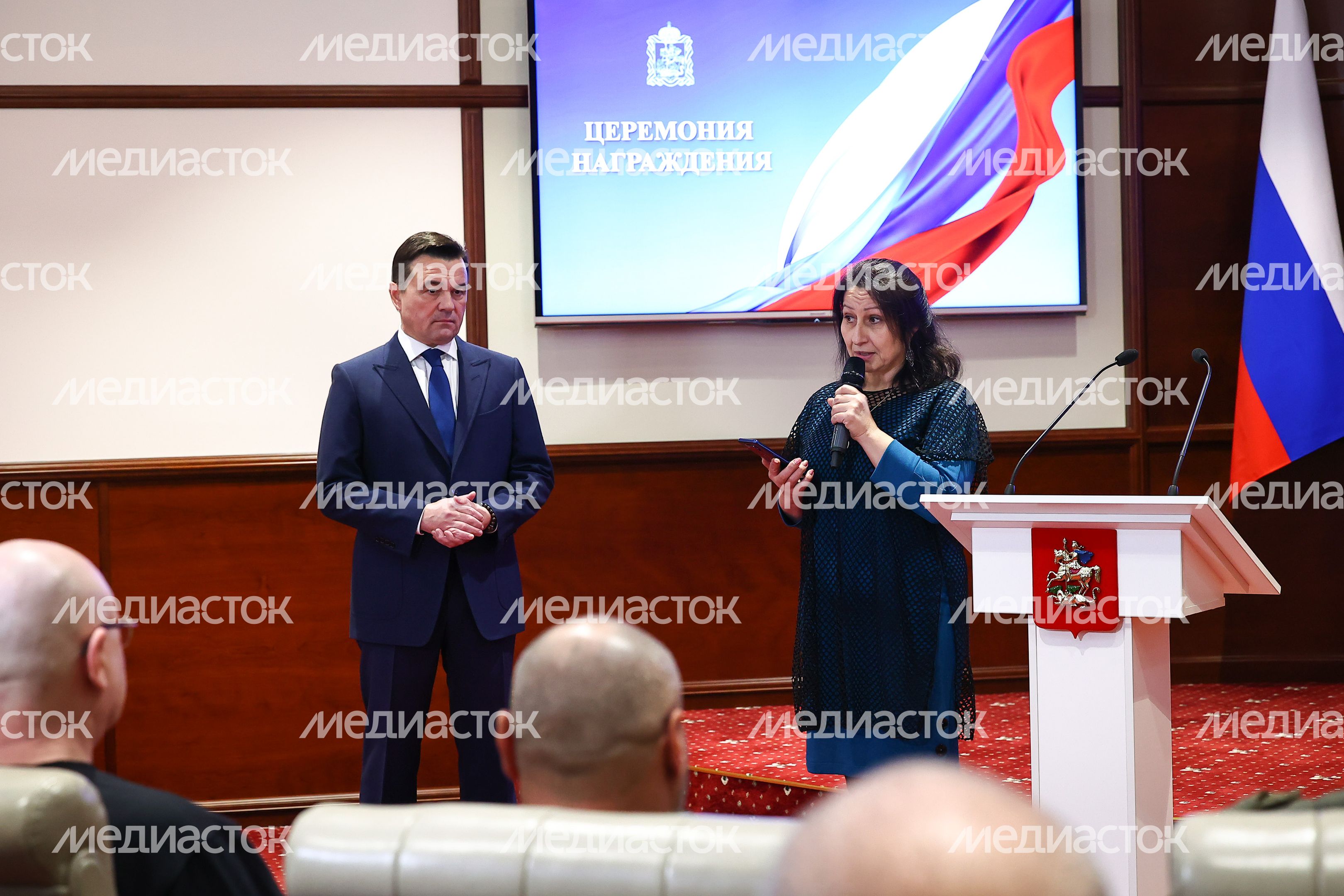 Награждение добровольцев из отряда «БАРС» Губернатором Подмосковья