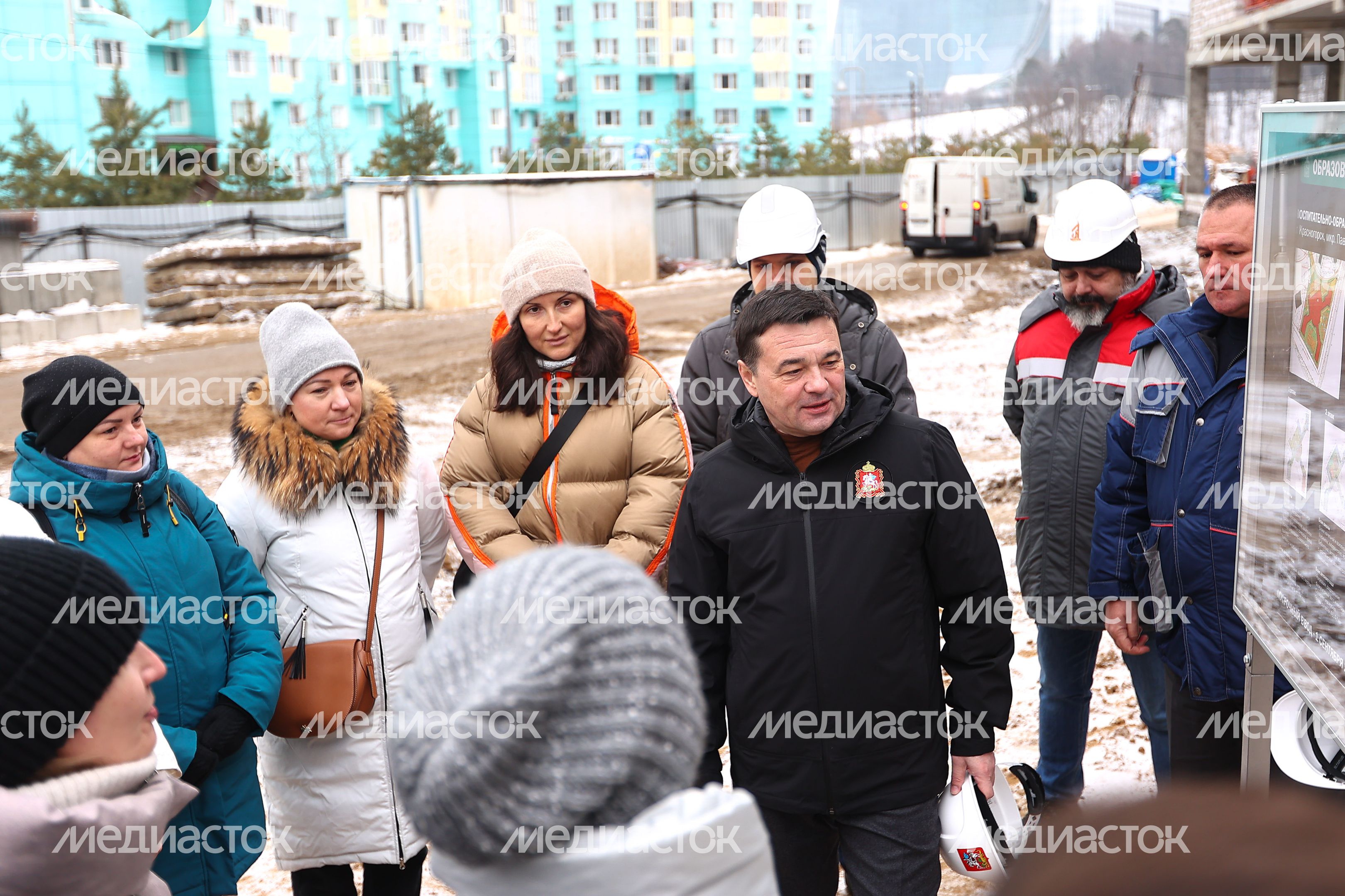 Проверка губернатором образовательного комлекса в Красногорске​
