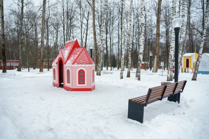Кашира. Городской парк. Зима