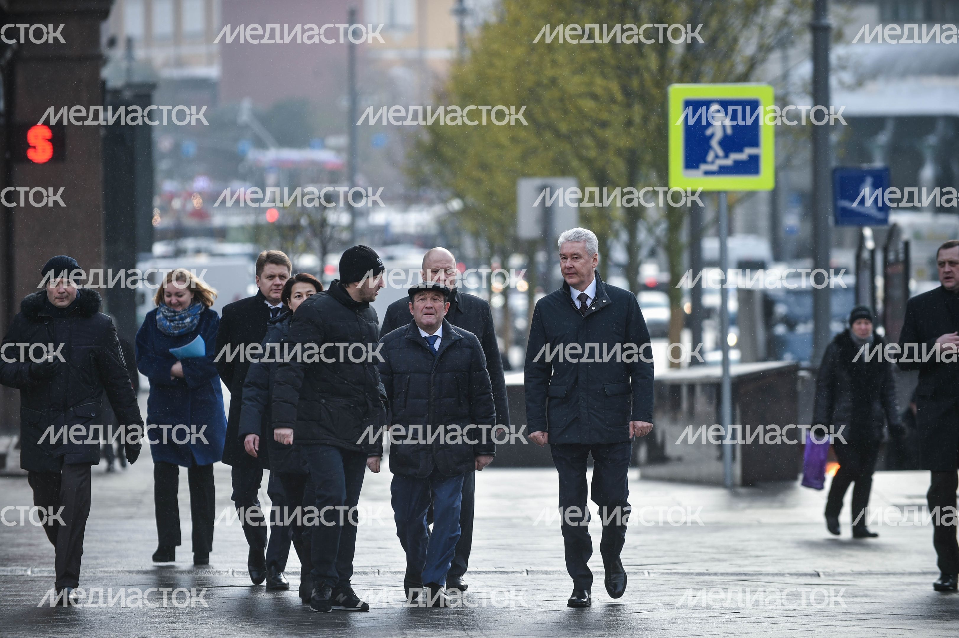 Посадка лип на Тверской улице