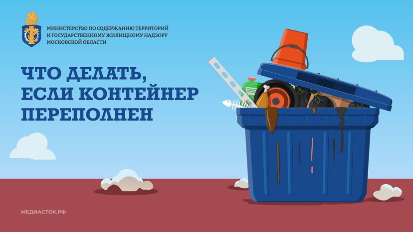 Контейнер переполнен горизонталь 01