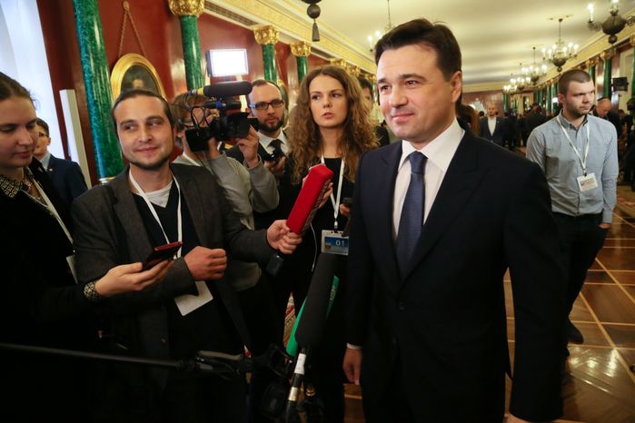 А. Воробьев на ежегодном послании президента РФ Федеральному Собранию