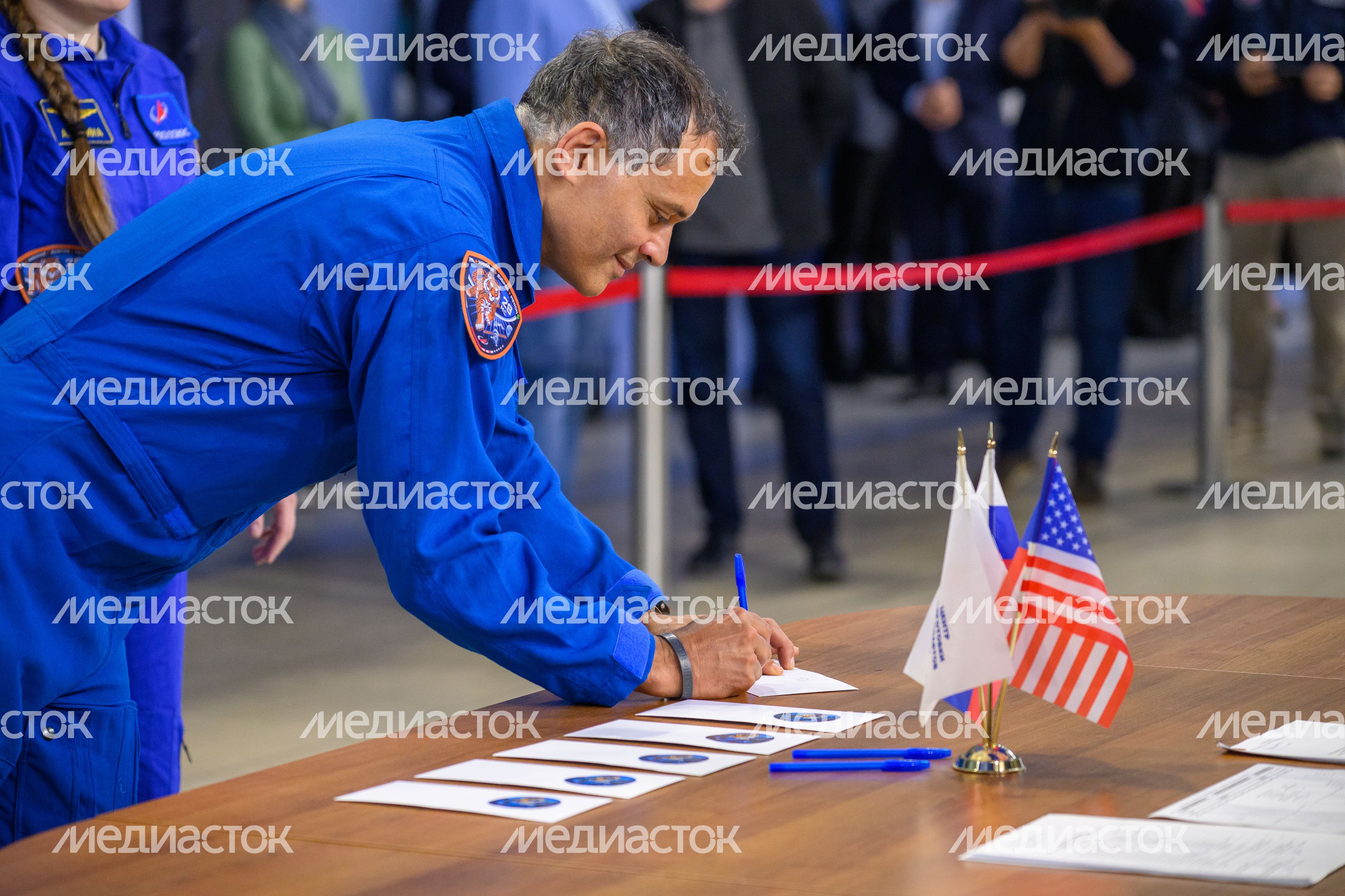 Член основного экипажа космонавтов МКС-75 Анил Менон на комплексной тренировке в Звездном городке