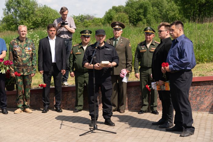Перезахоронение солдат ВОВ в деревне Ельня