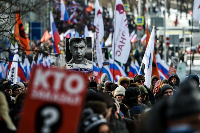 Марш памяти Бориса Немцова в Москве