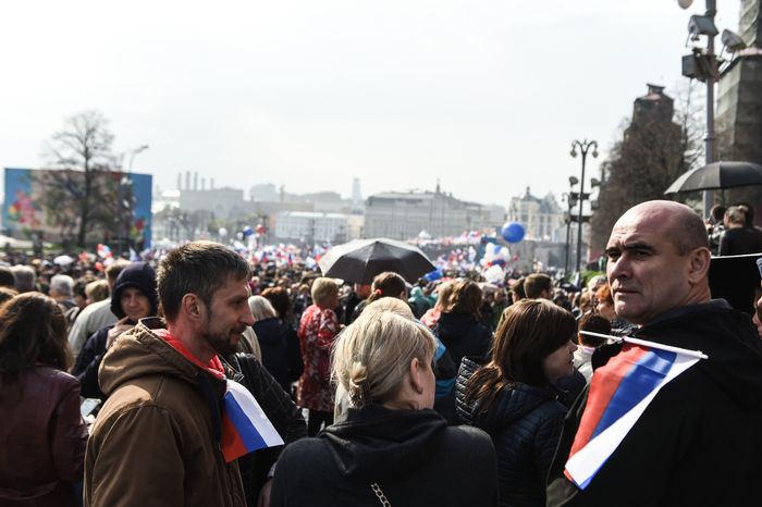 Первомайская демонстрация профсоюзов в Москве