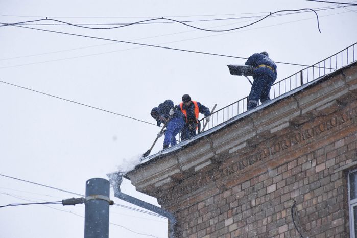 Снегопад в Московском регионе, 18.01.2018