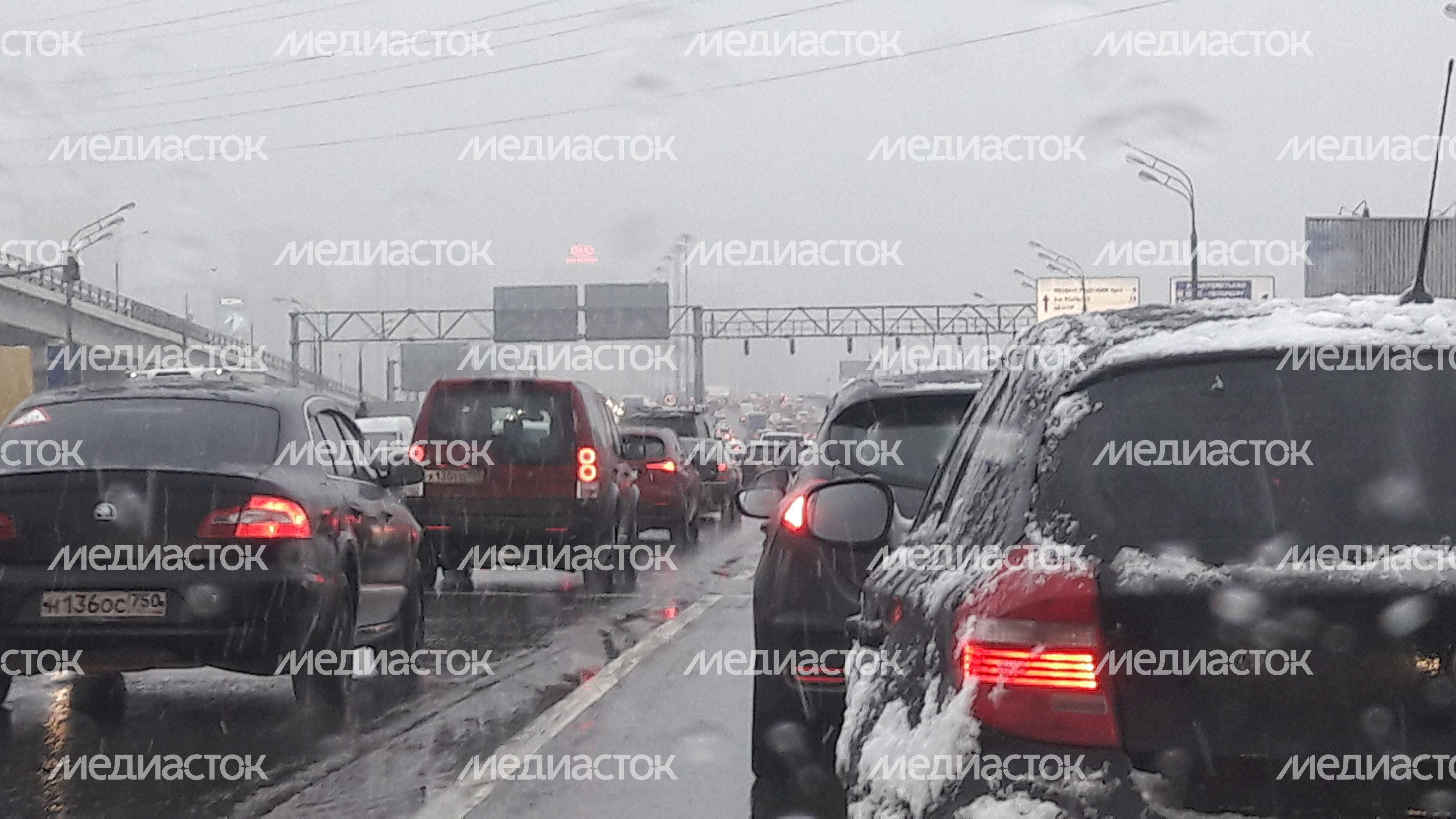 Снегопад в Москве и Подмосковье