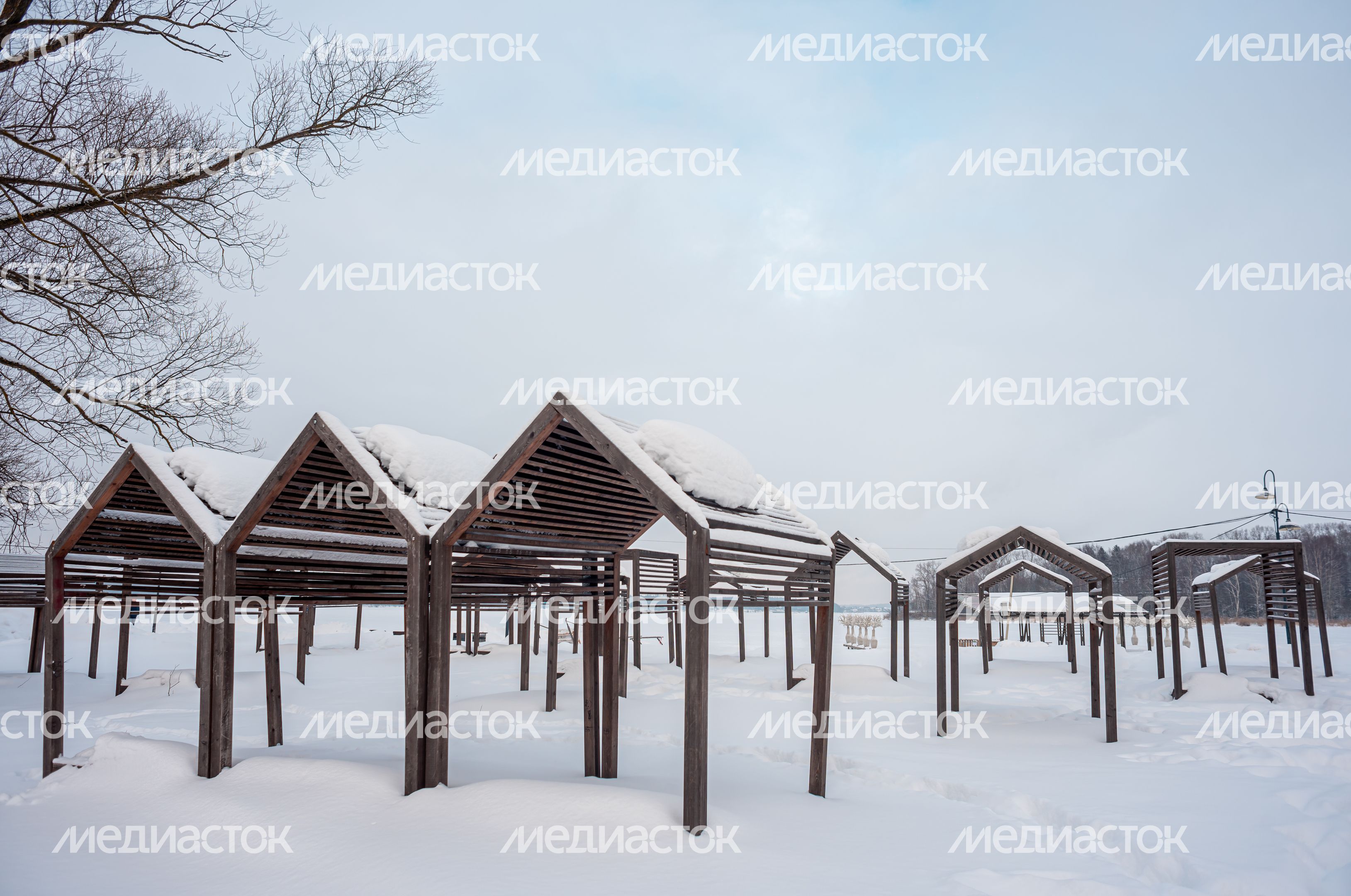Зимние виды города Солнечногорск