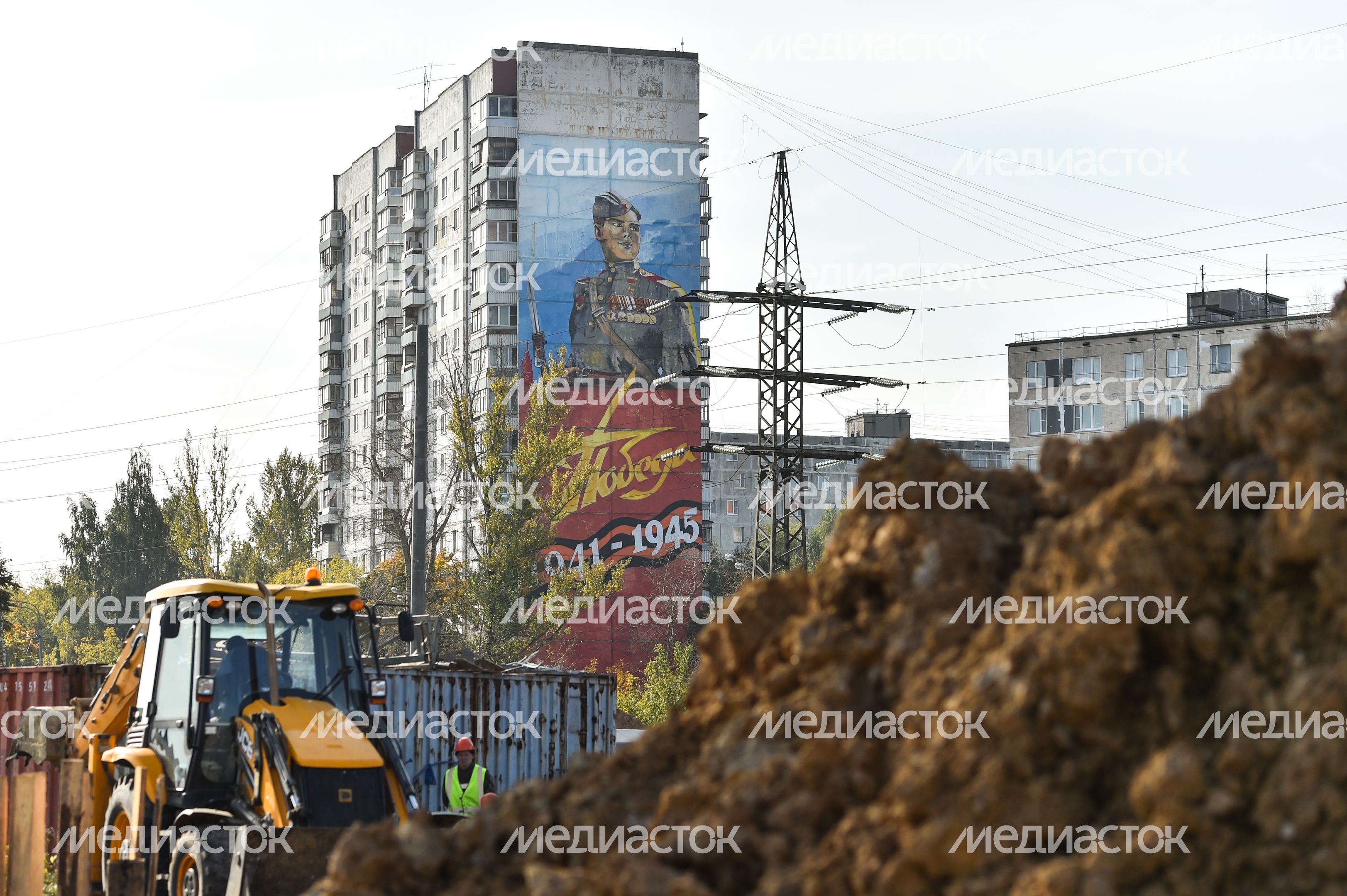 Надвижка арочного пролета на развязке Ленинградского шоссе в Химках