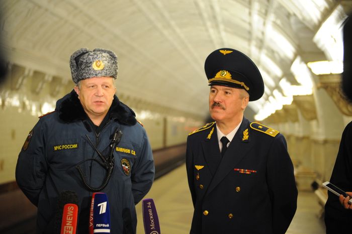 Совместные учения МЧС и Московского метрополитена